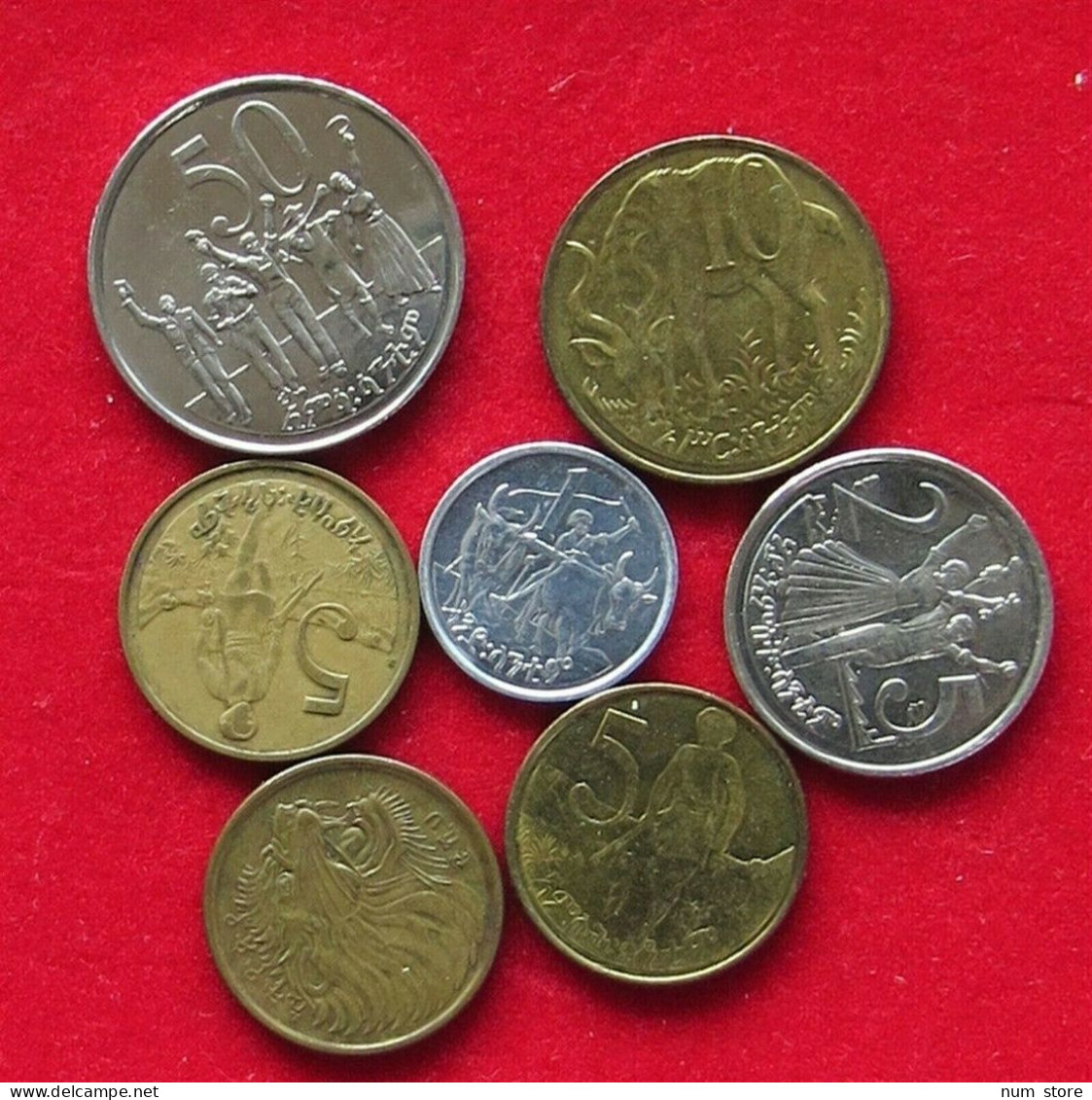 COLLECTION LOT ETHIOPIA 7PC 25GR  #xx9 1012 - Ethiopia