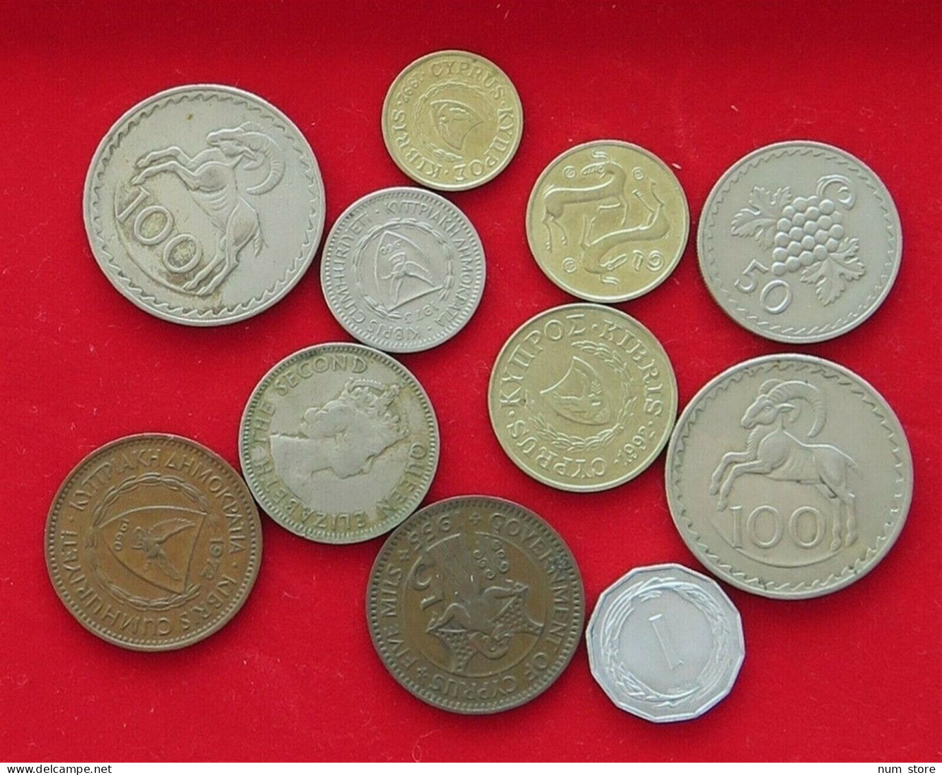 COLLECTION LOT CYPRUS 11PC 58G  #xx6 011 - Cyprus