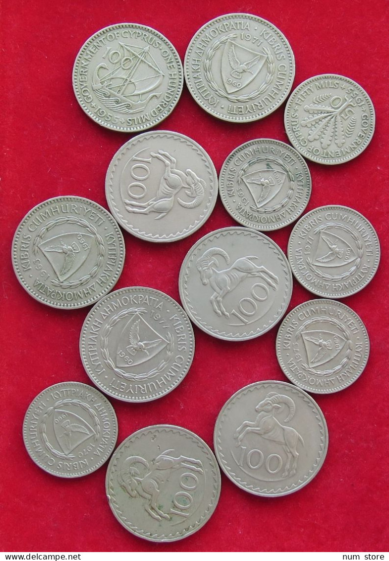 COLLECTION LOT CYPRUS 13PC 122G  #xx38 115 - Chipre
