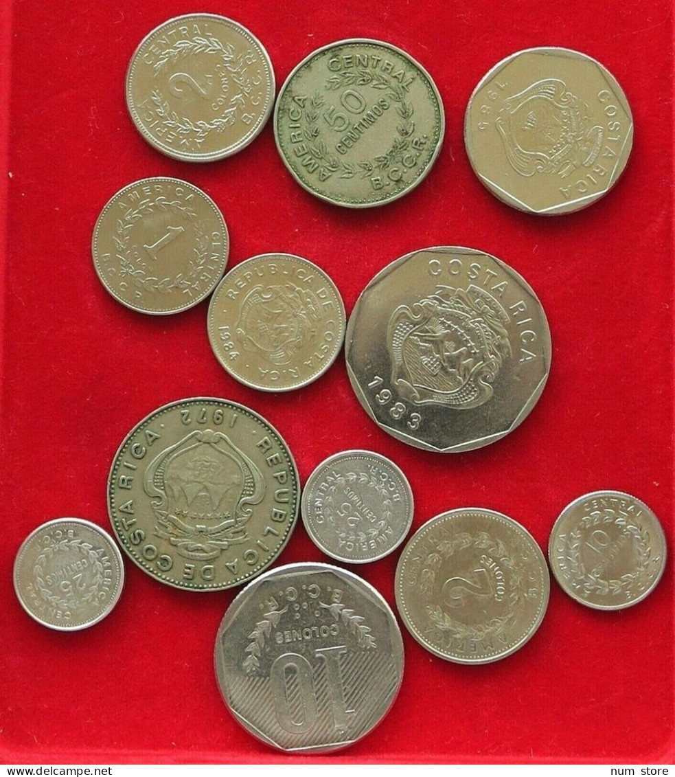 COLLECTION LOT COSTA RICA 12PC 62G  #xx2 2077 - Costa Rica