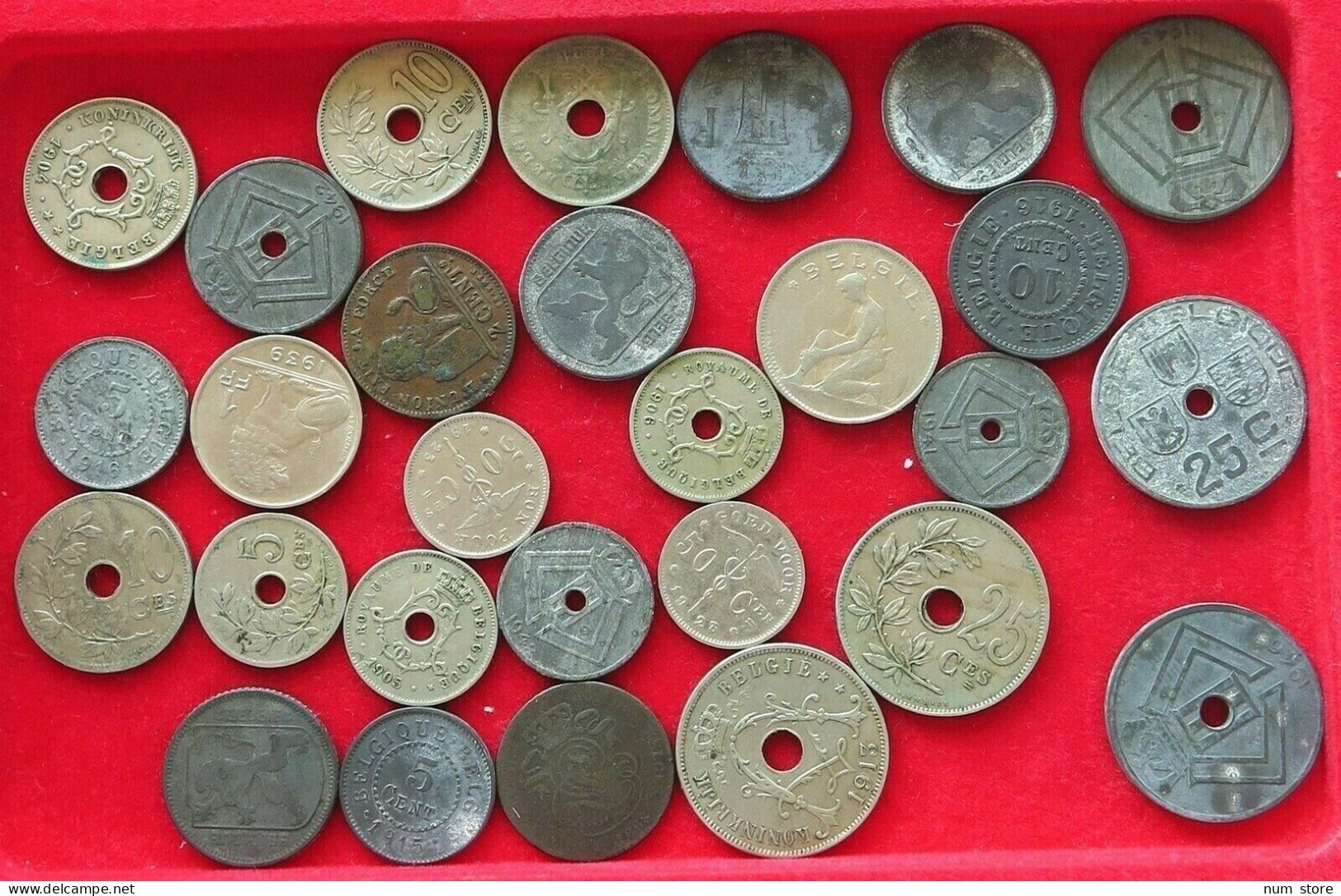 COLLECTION LOT BELGIUM 28PC 113G  #xx2 2008 - Verzamelingen