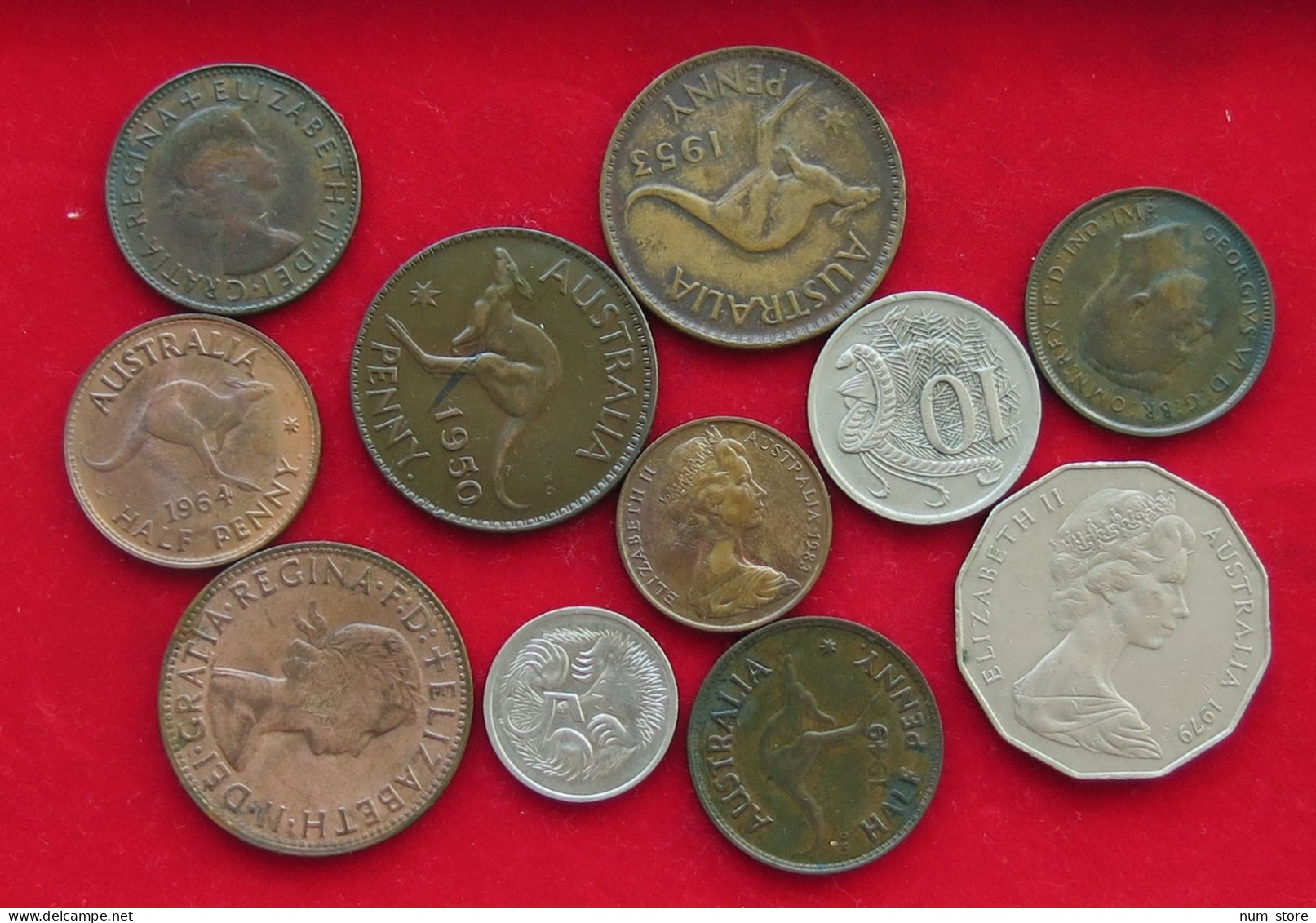 COLLECTION LOT AUSTRALIA 11PC 82G  #xx38 100 - Collections