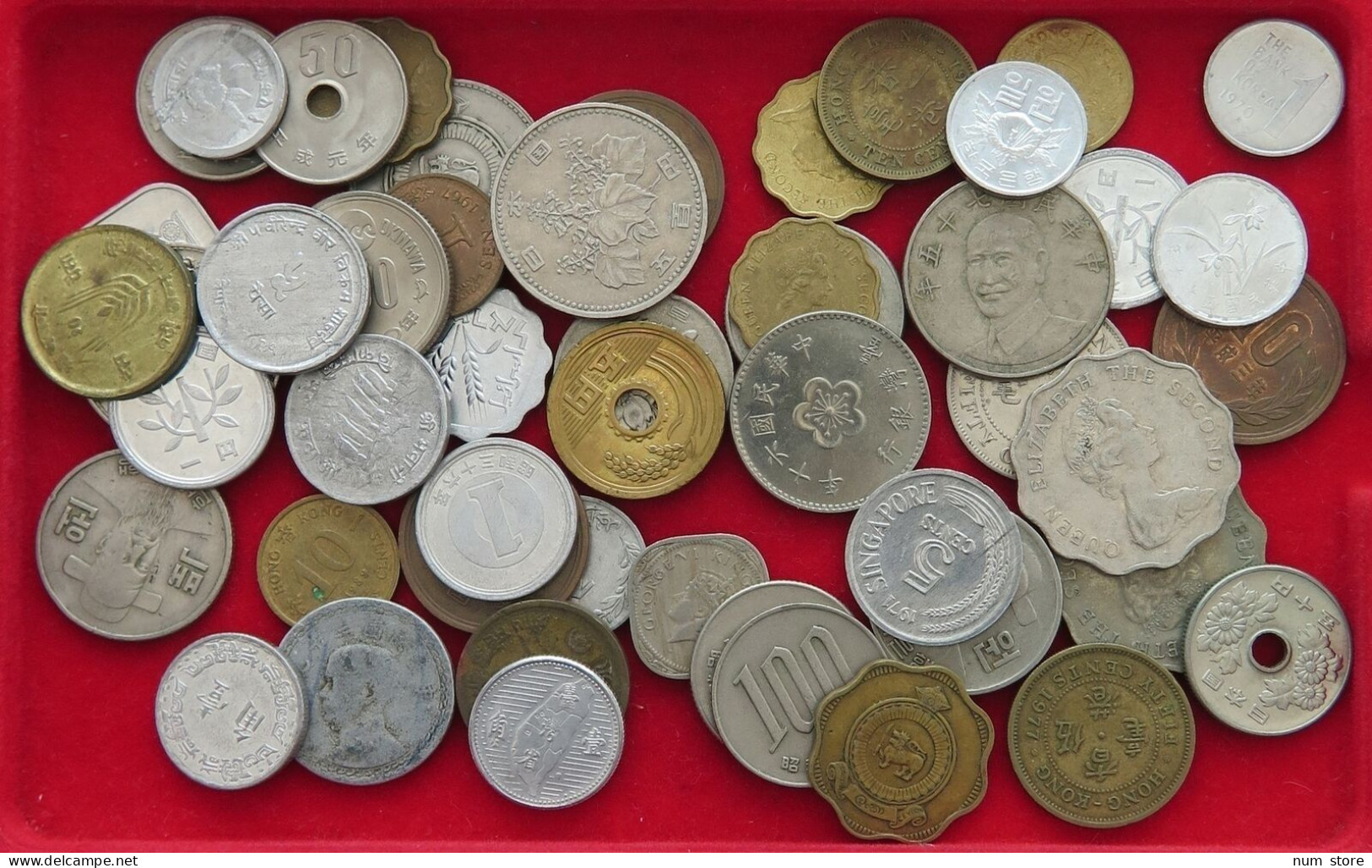 COLLECTION LOT ASIA 50PC 178GR  #xx14 066 - Otros – Asia