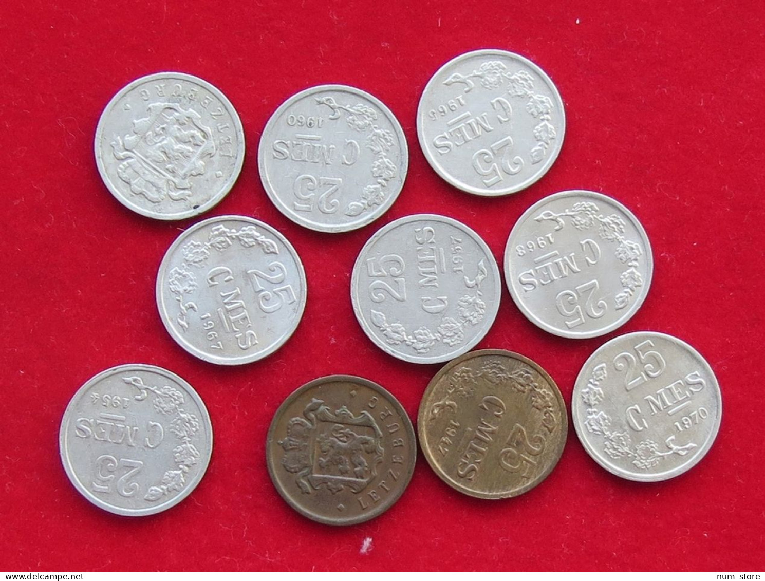 COLLECTION LOT LUXEMBOURG 16PC 12G  #xx38 085 - Luxembourg