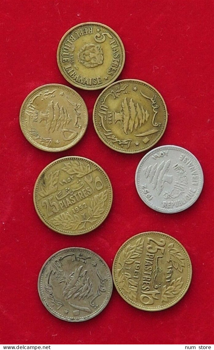 COLLECTION LOT LEBANON 7PC 21G  #xx6 014 - Liban