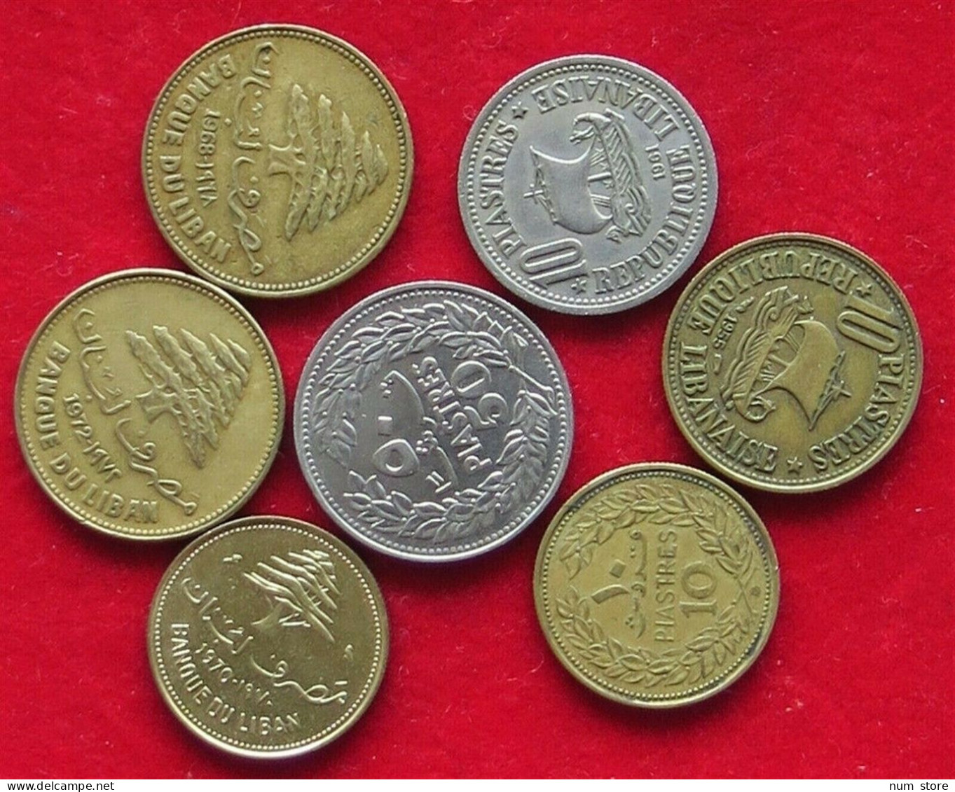 COLLECTION LOT LEBANON 7PC 33GR  #xx9 1069 - Libano