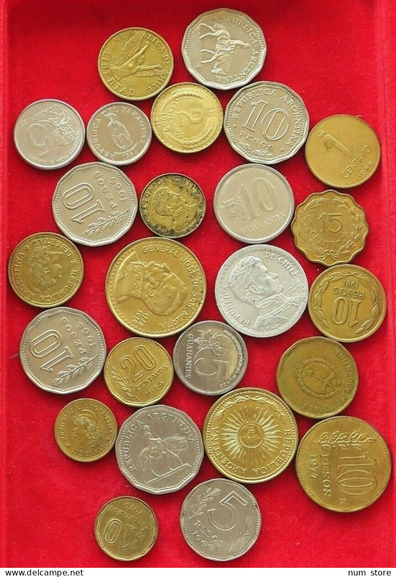 COLLECTION LOT LATIN AMERICA 25PC 104G  #xx2 2055 - Other - America