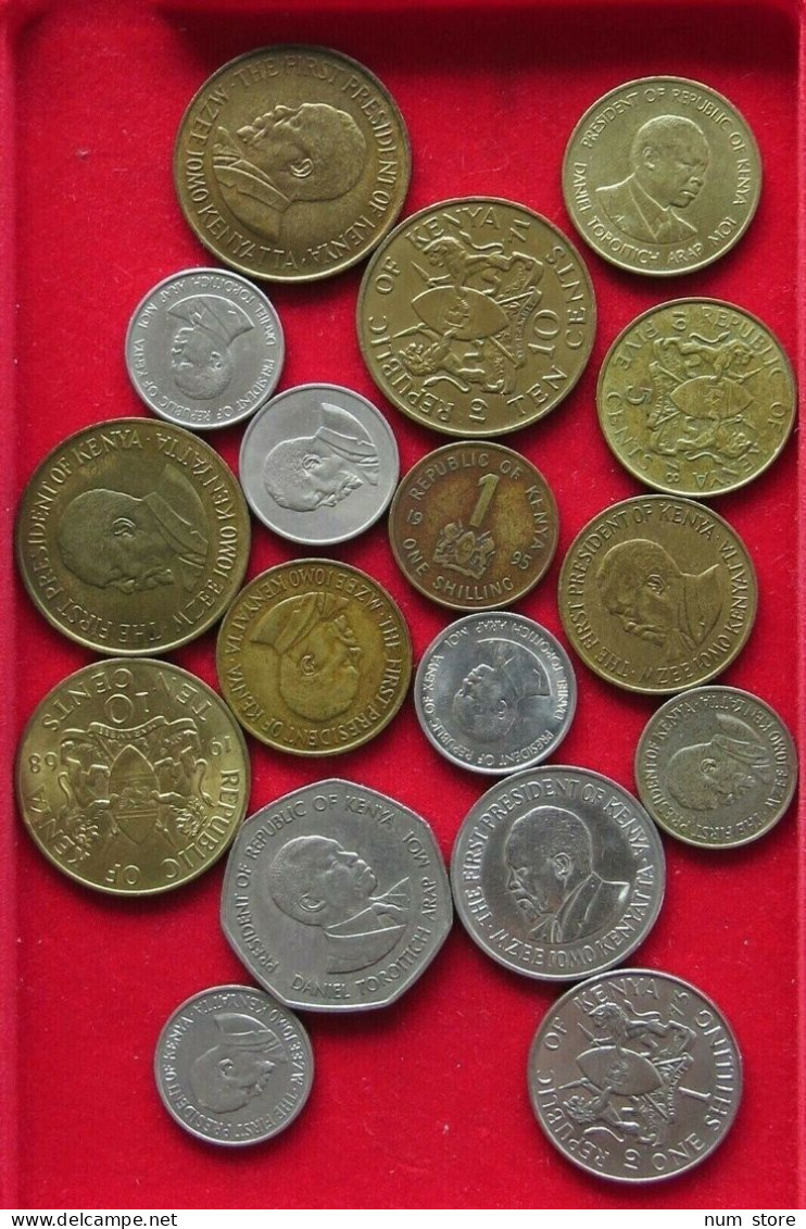 COLLECTION LOT KENYA 17PC 118GR  #xx9 1011 - Kenya