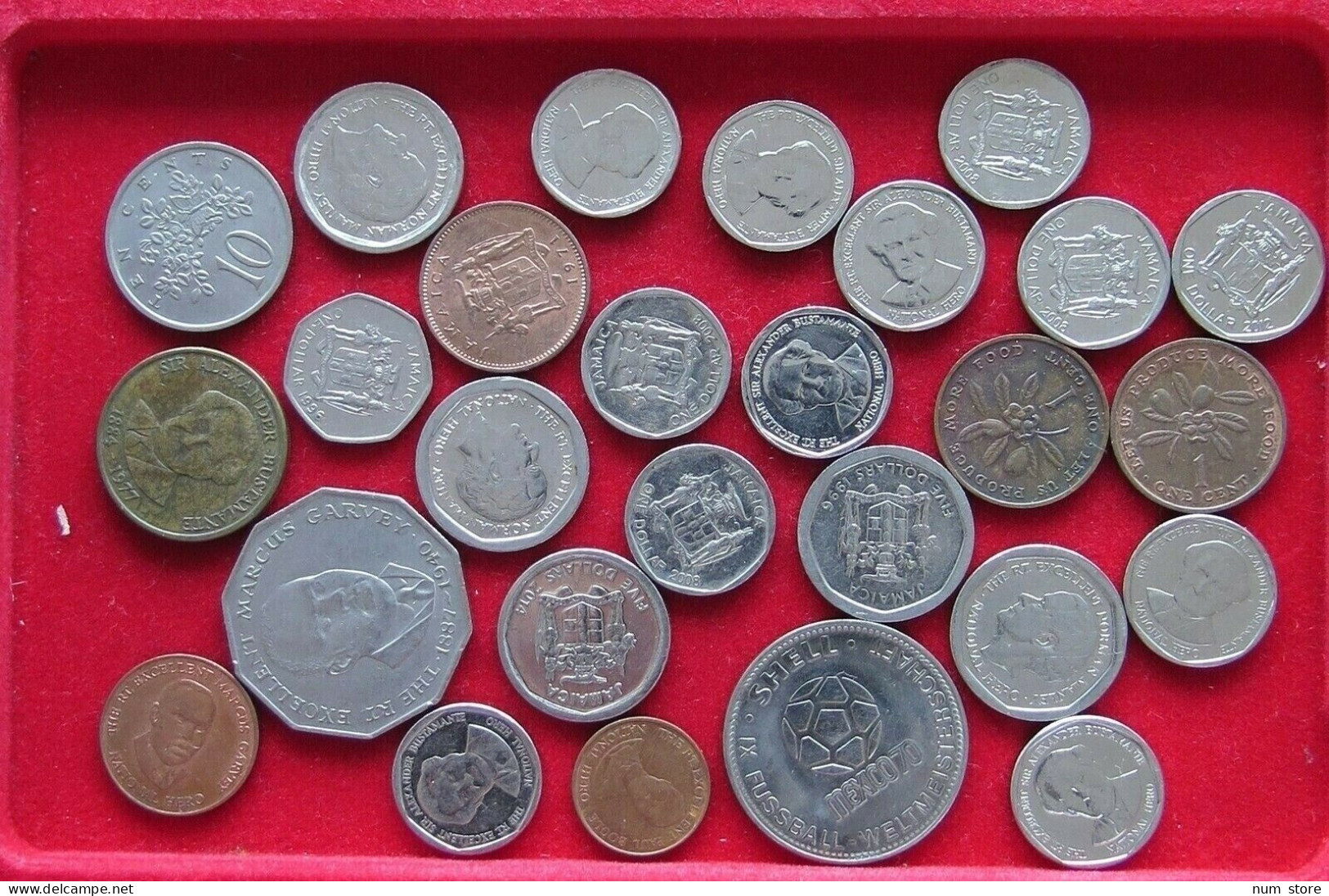 COLLECTION LOT JAMAICA 27PC 124GR  #xx10 043 - Jamaique