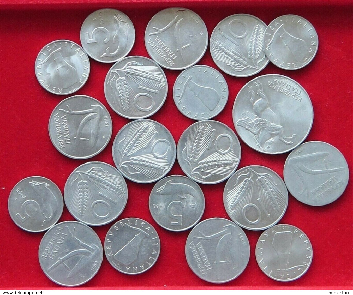 COLLECTION LOT ITALY AL COINS 20PC 30G  #xx8 035 - Colecciones