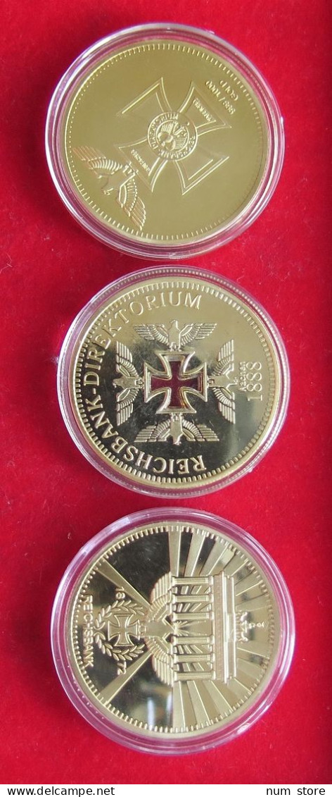 COLLECTION LOT GERMANY WEST 3 PROOF MEDALS  #xx27 032 - Collezioni