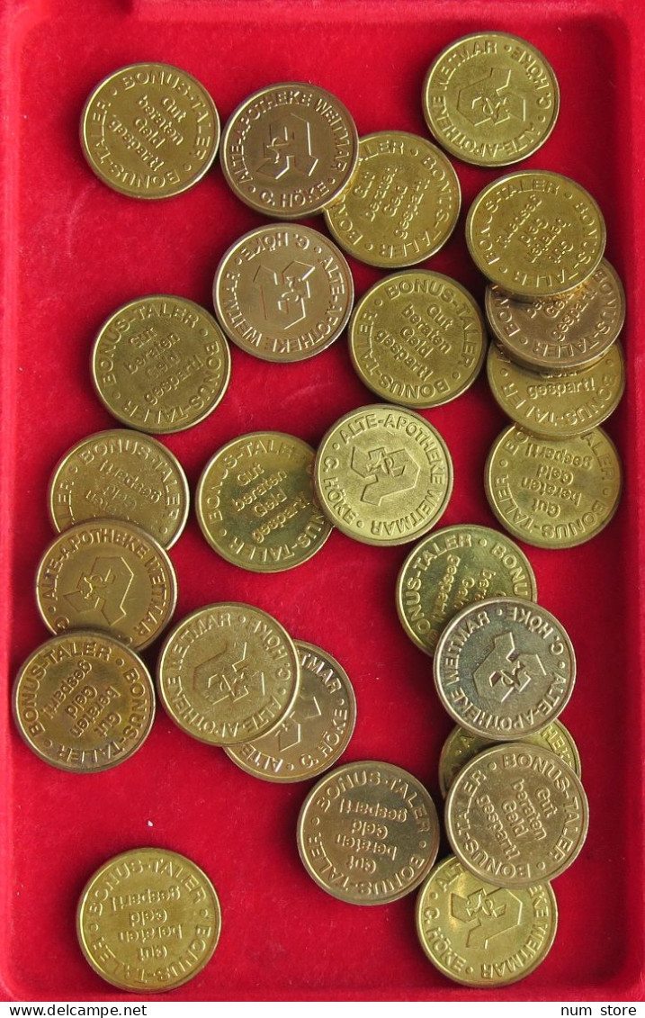 COLLECTION LOT GERMANY WEST TOKENS 22PC 227GR  #xx24 056 - Collezioni