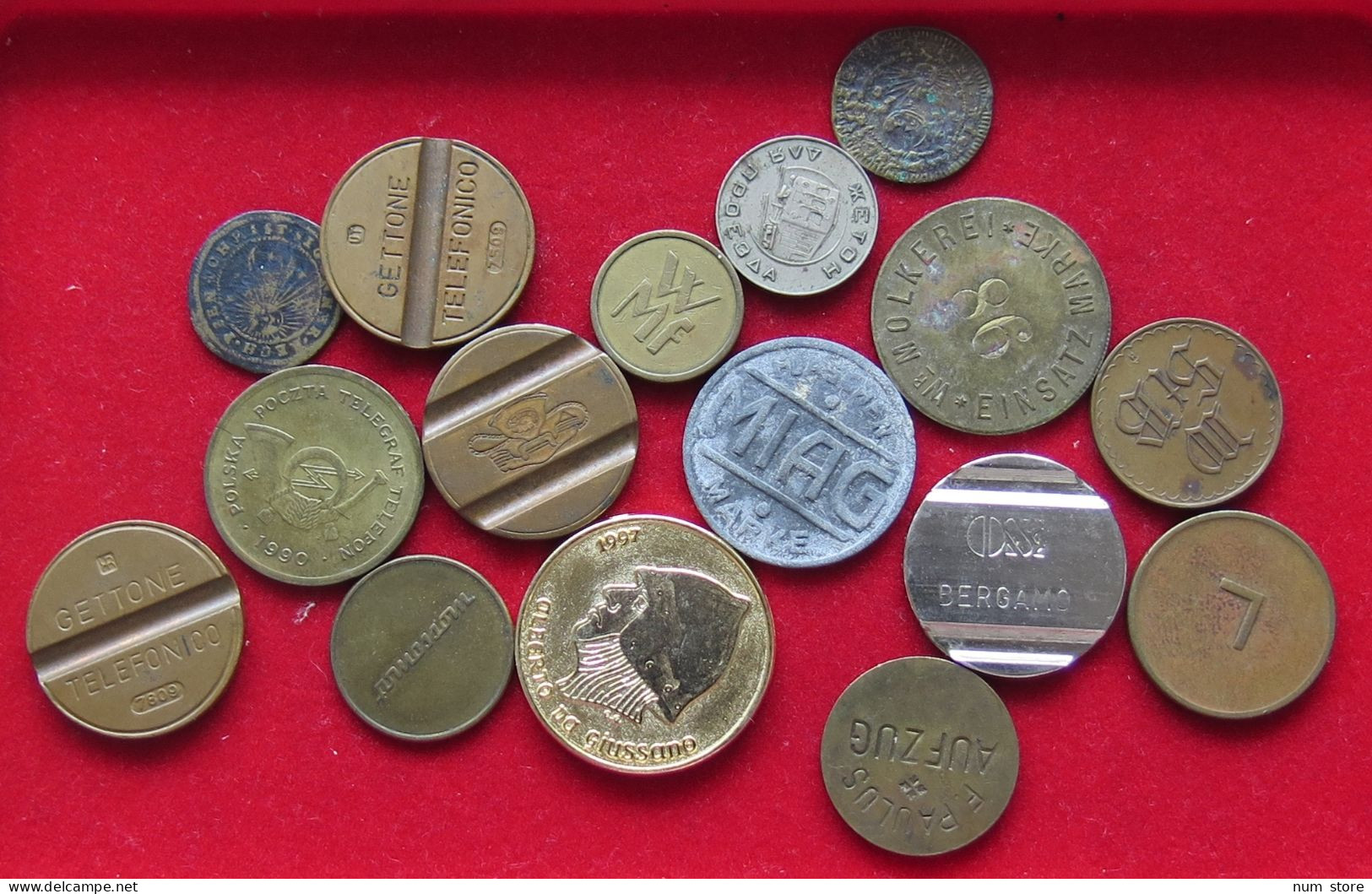 COLLECTION LOT GERMANY TOKENS 16PC 76G  #xx37 098 - Collections