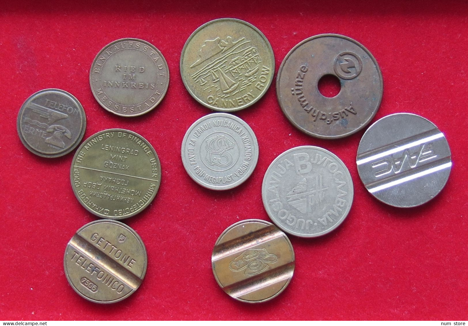 COLLECTION LOT GERMANY TOKENS 8PC 69G  #xx37 097 - Colecciones