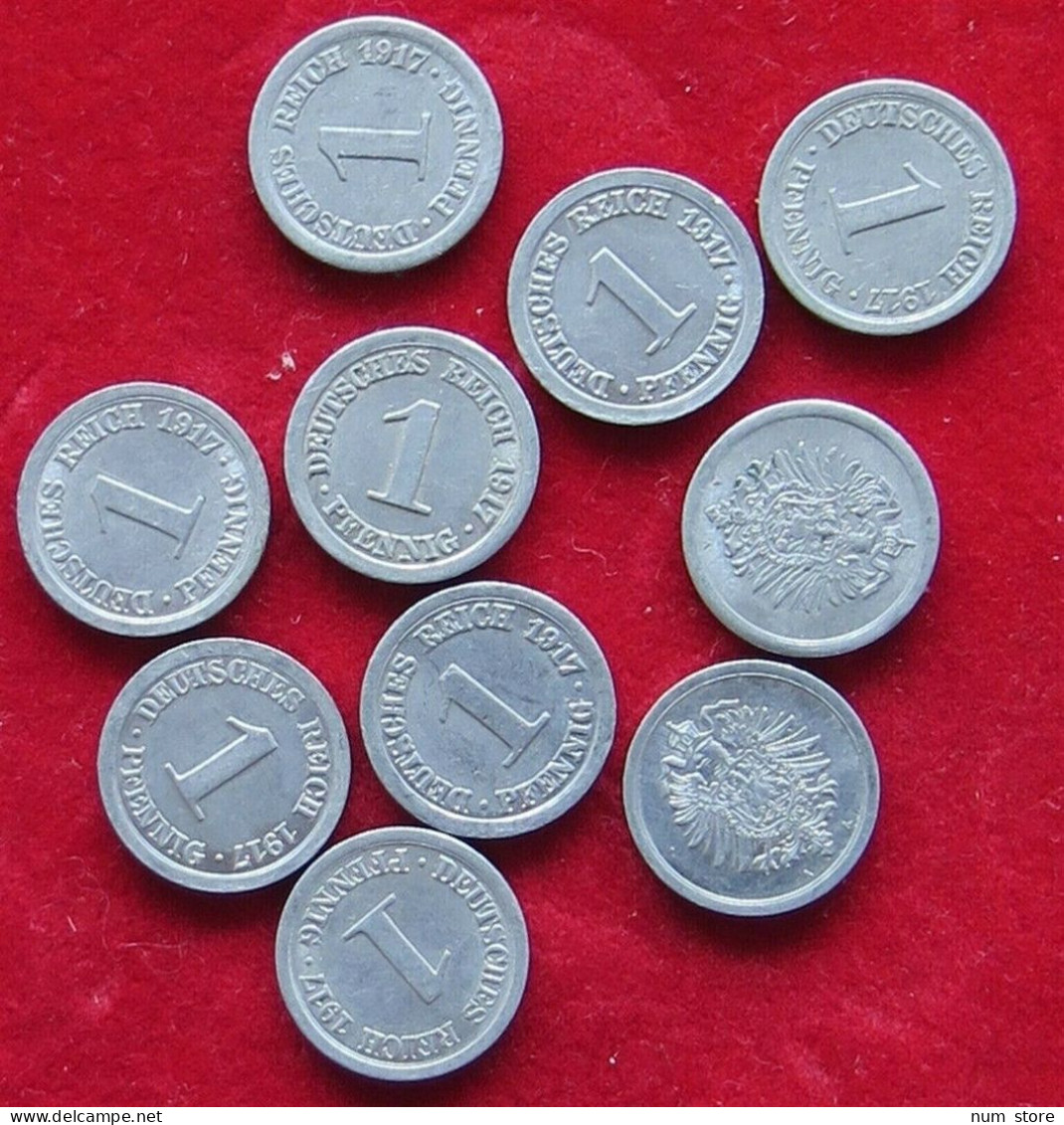 COLLECTION LOT GERMANY EMPIRE AL 10PC 8GR  #xx9 081 - Collections