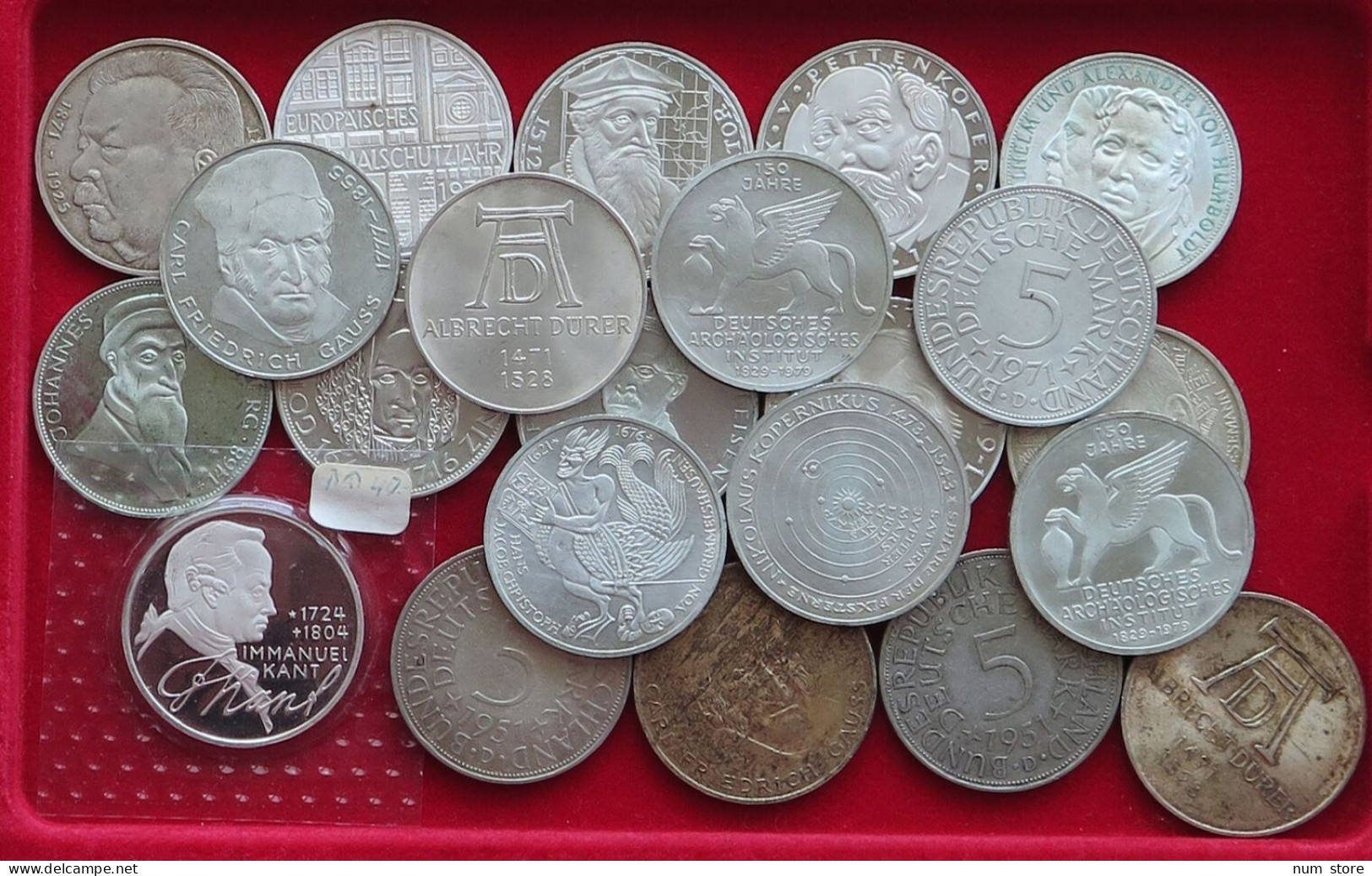 COLLECTION LOT GERMANY 5 MARK 22PC 248G  #xx30 047 - Colecciones