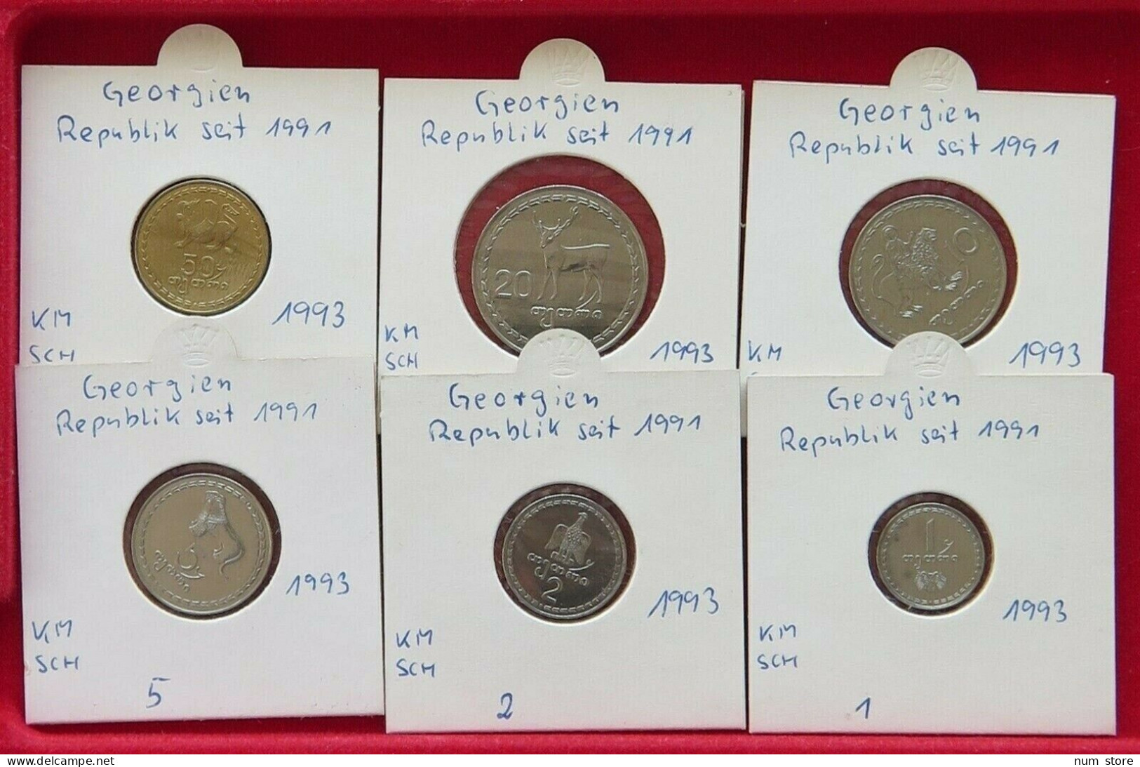 COLLECTION LOT GEORGIA 1991 6PC 27G  #xx6 029 - Géorgie