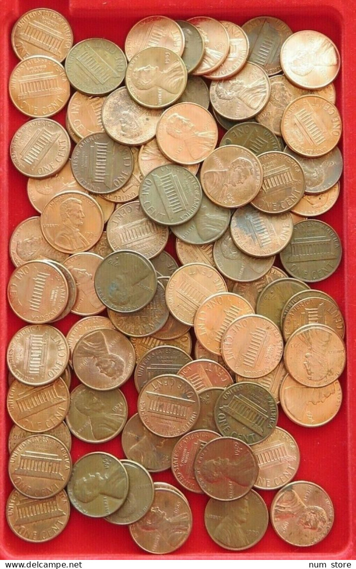 COLLECTION LOT UNITED STATES 1 CENT LINCOLN 90PC 242G  #xx3 035 - Collezioni