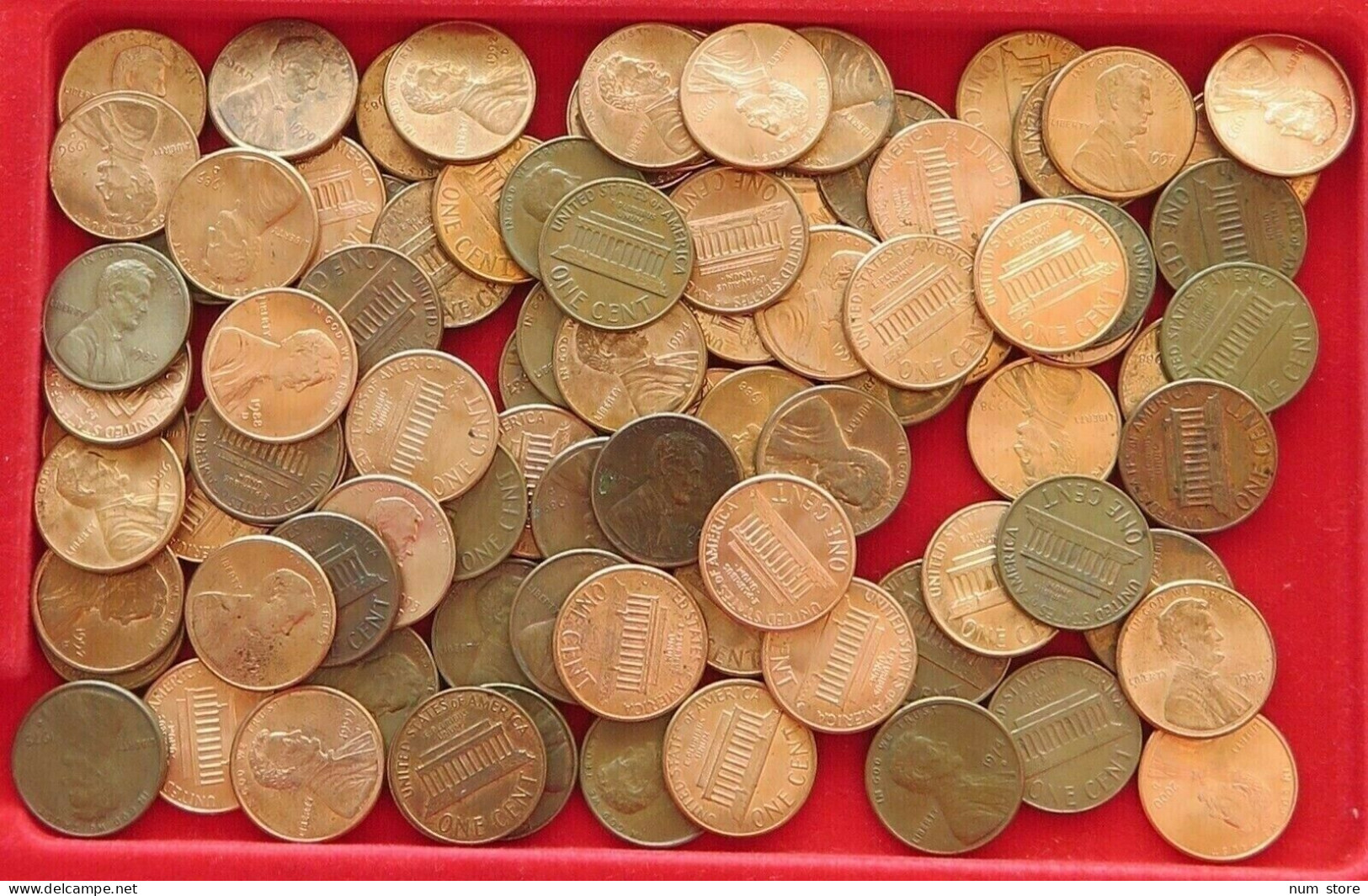 COLLECTION LOT UNITED STATES 1 CENT LINCOLN 91PC 240G  #xx3 032 - Colecciones