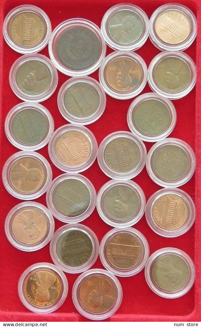 COLLECTION LOT UNITED STATES 1 CENT LINCOLN 23PC 119G  #xx3 037 - Colecciones