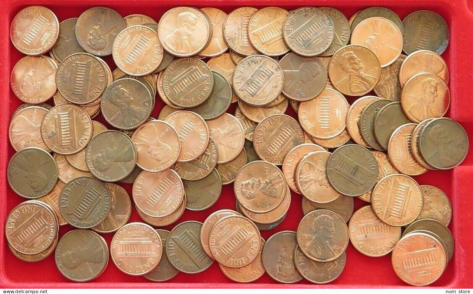 COLLECTION LOT UNITED STATES 1 CENT LINCOLN 109PC 288G  #xx3 031 - Collezioni