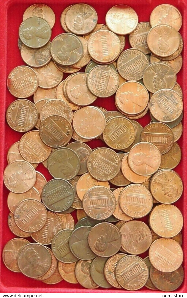 COLLECTION LOT UNITED STATES 1 CENT LINCOLN 105PC 272G  #xx3 030 - Collezioni