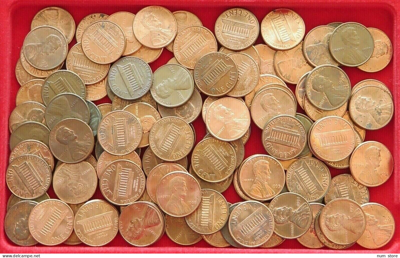 COLLECTION LOT UNITED STATES 1 CENT LINCOLN 105PC 272G  #xx3 030 - Colecciones