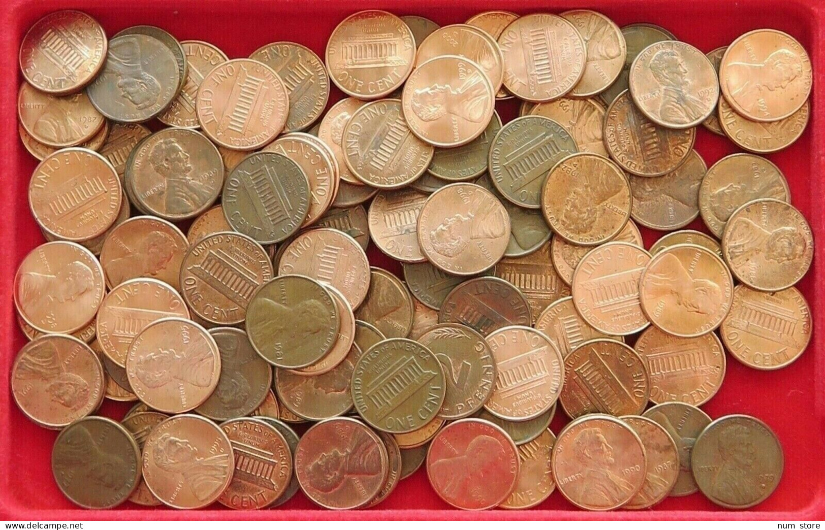 COLLECTION LOT UNITED STATES 1 CENT LINCOLN 107PC 282G  #xx3 027 - Collections
