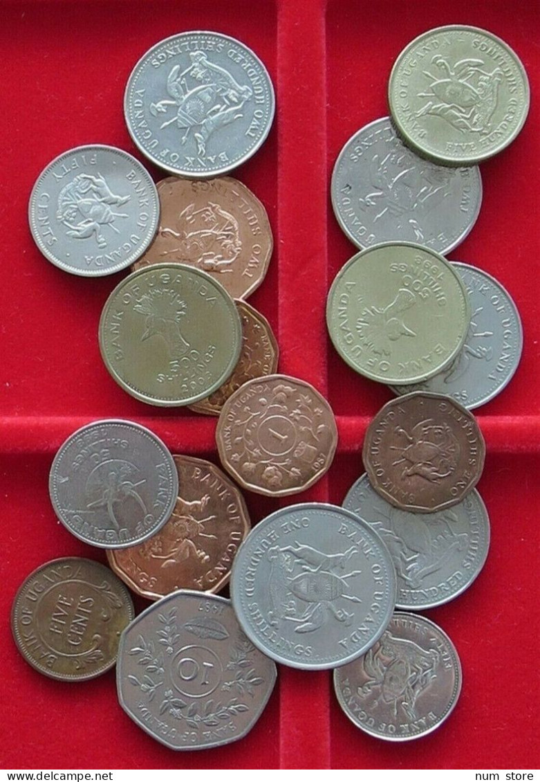 COLLECTION LOT UGANDA 18pc 116g  #xx29 011 - Uganda