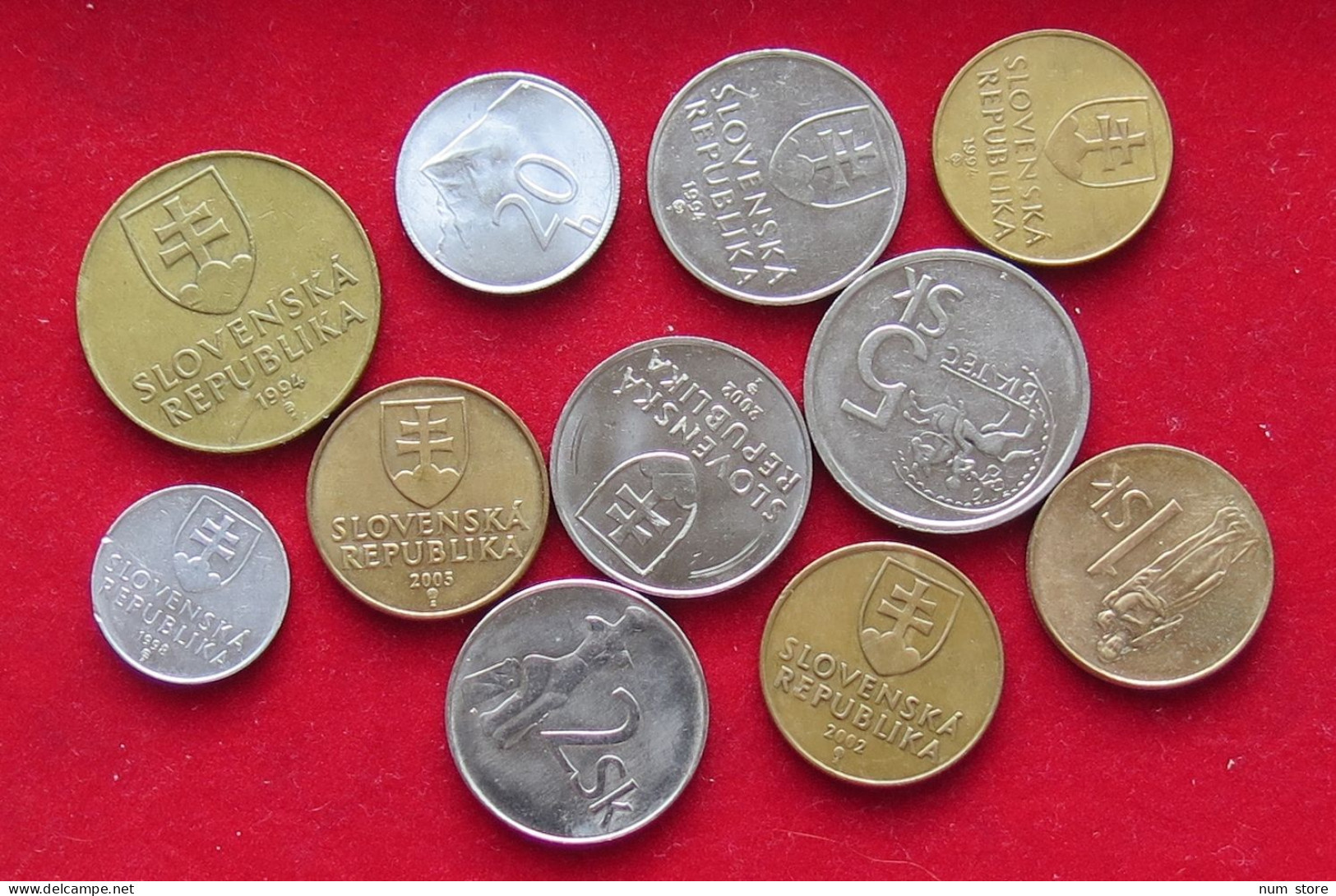 COLLECTION LOT SLOVAKIA 11PC 45G  #xx37 065 - Slowakije