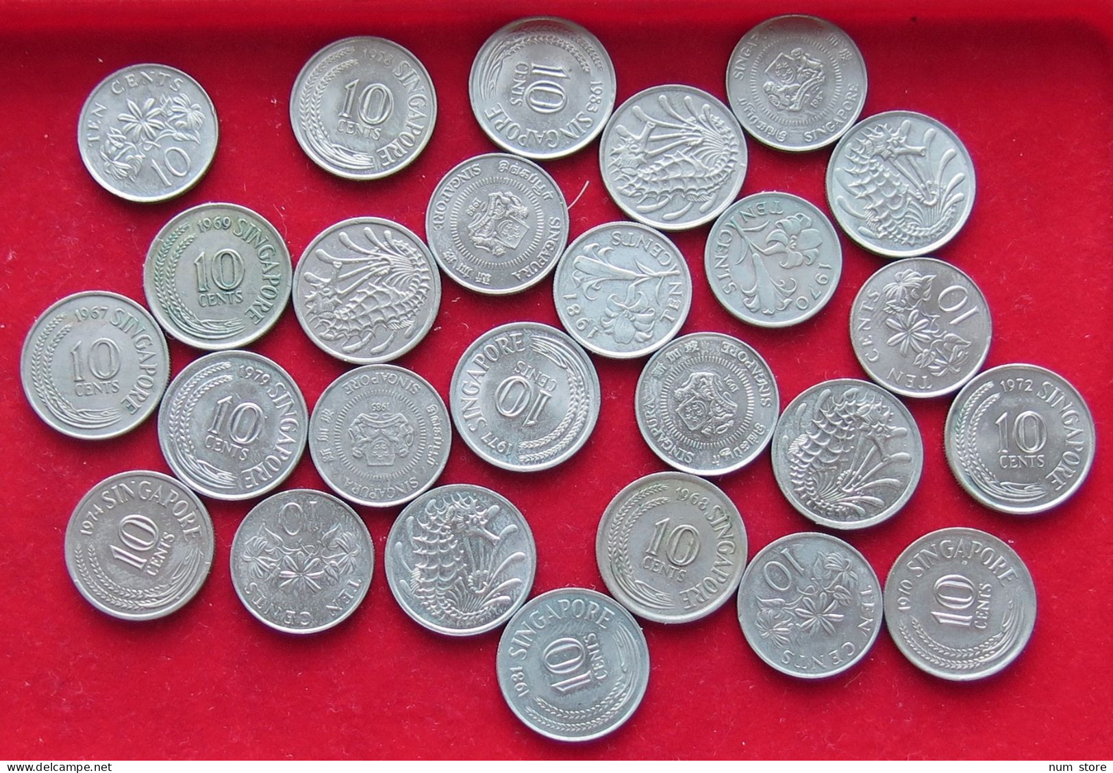 COLLECTION LOT SINGAPORE 26PC 74G  #xx37 067 - Singapore