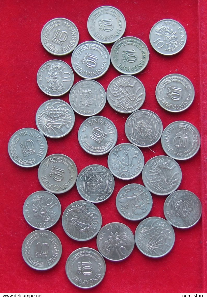 COLLECTION LOT SINGAPORE 26PC 74G  #xx37 067 - Singapore