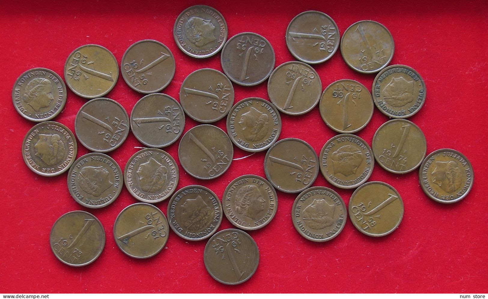 COLLECTION LOT NETHERLANDS 1 CENT 29PC 60G  #xx38 083 - Colecciones