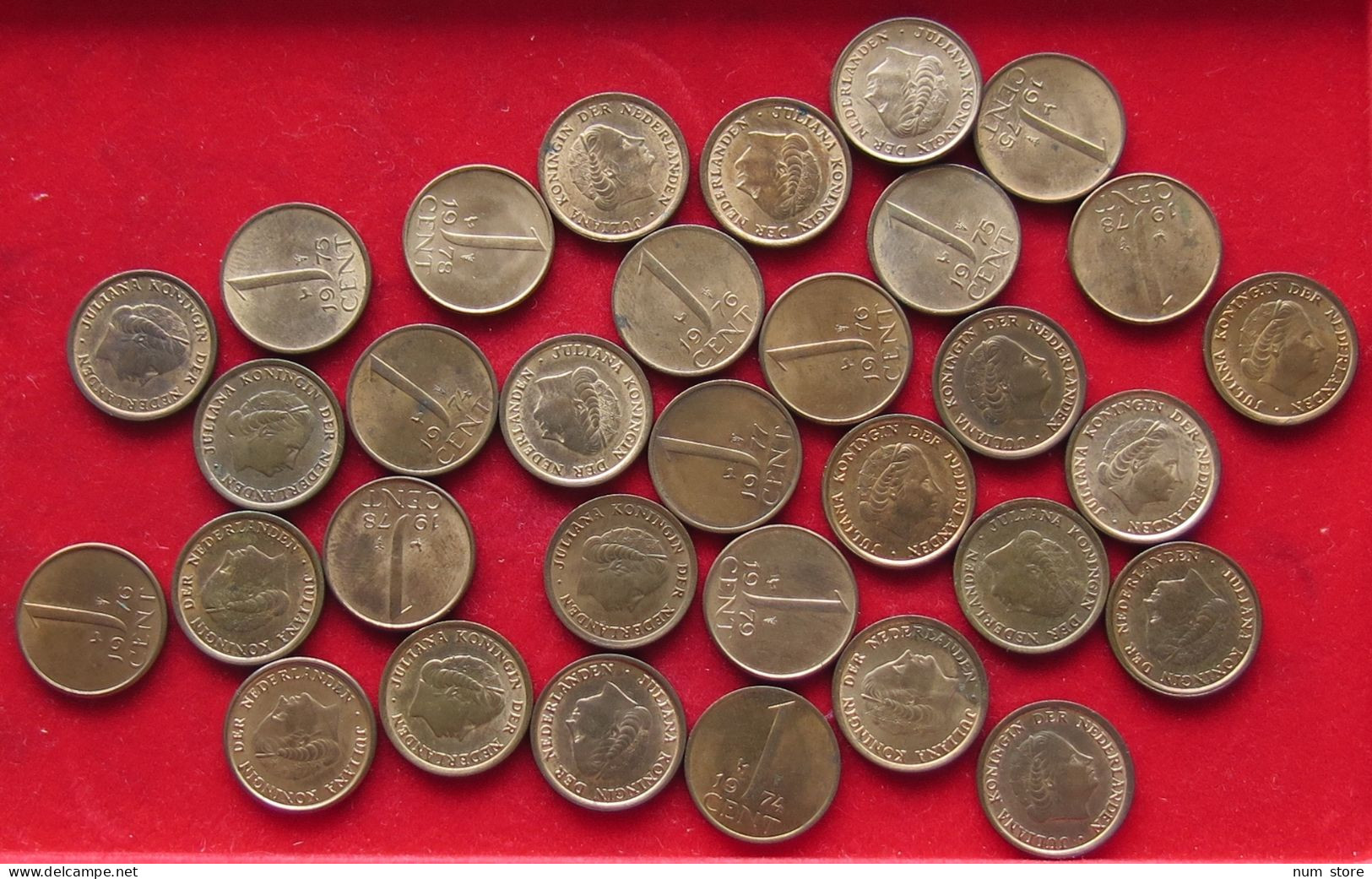 COLLECTION LOT NETHERLANDS 1 CENT TOP 32PC 66G  #xx36 027 - Collections