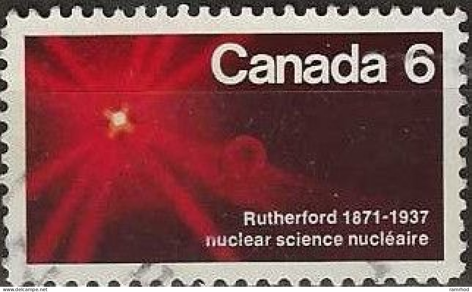 CANADA 1971 Birth Centenary Of Lord Rutherford (scientist) - 6c. -The Atom FU - Oblitérés