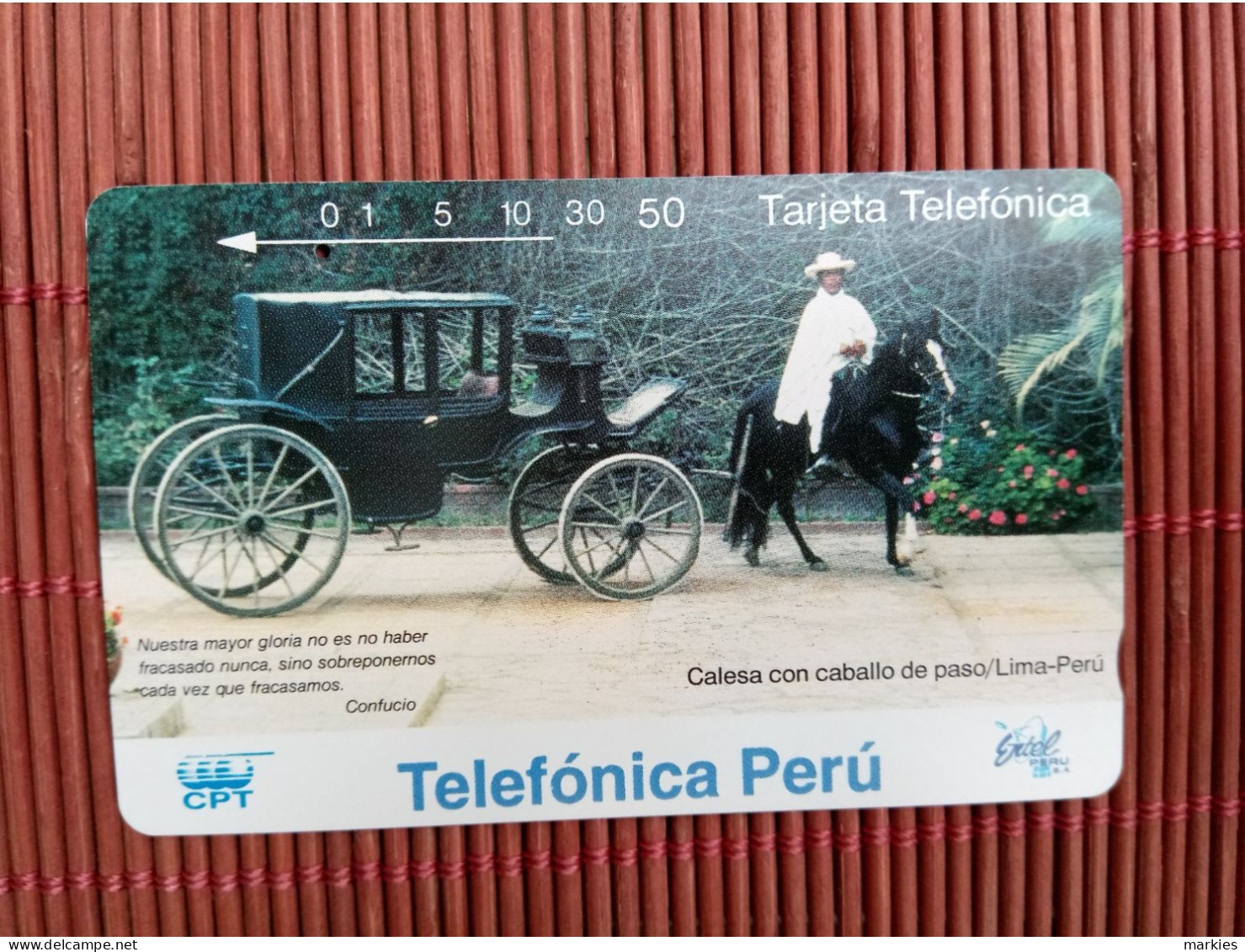 Phonecard Peru  50 Units Used Rare - Peru