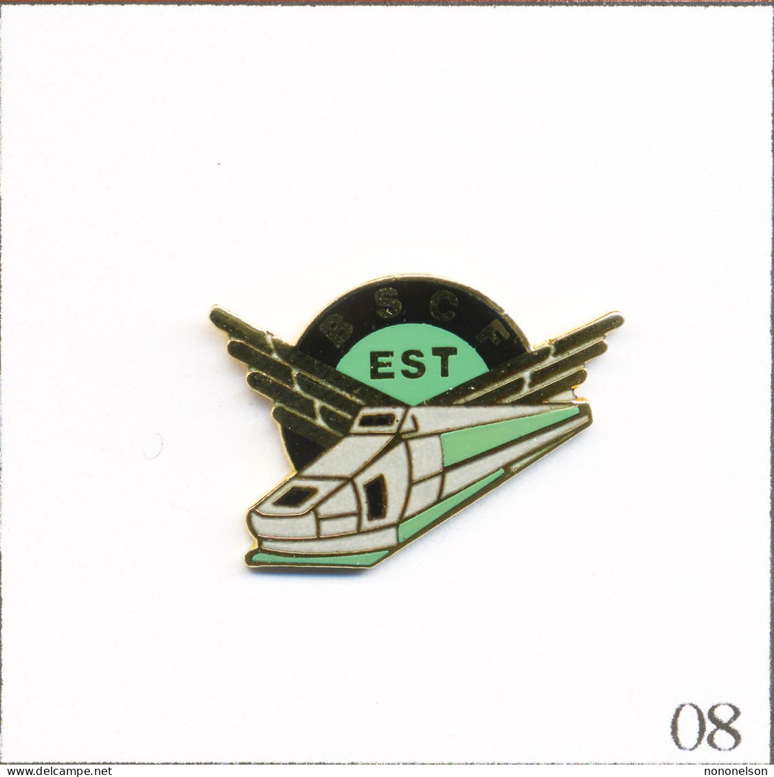 Pin's Transport - SNCF / BSCF (Brigade De Surveillance Chemins Fer) Gare De L’Est. Non Estampillé. EGF. T739-08 - TGV