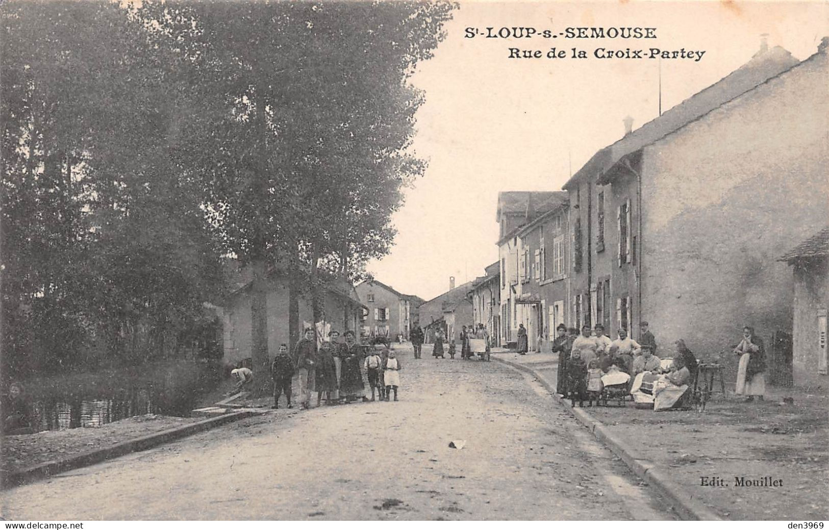 SAINT-LOUP-sur-SEMOUSE (Haute-Saône) - Rue De La Croix-Partey - Dentellières - Ecrit (2 Scans) - Saint-Loup-sur-Semouse