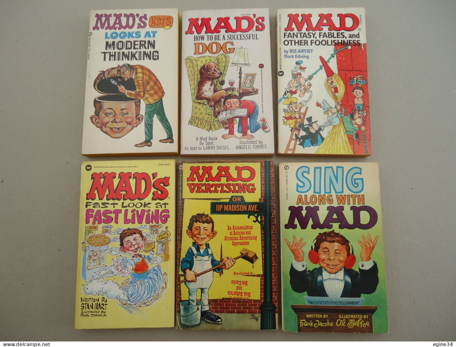 Lot 6 Revues - MAD'S - Dave Berg,Biz-Artist Duck Edwing, Larry Siegel, Stan Hart, Dick De Bartolo, Frank Jacobs - - Autres Éditeurs