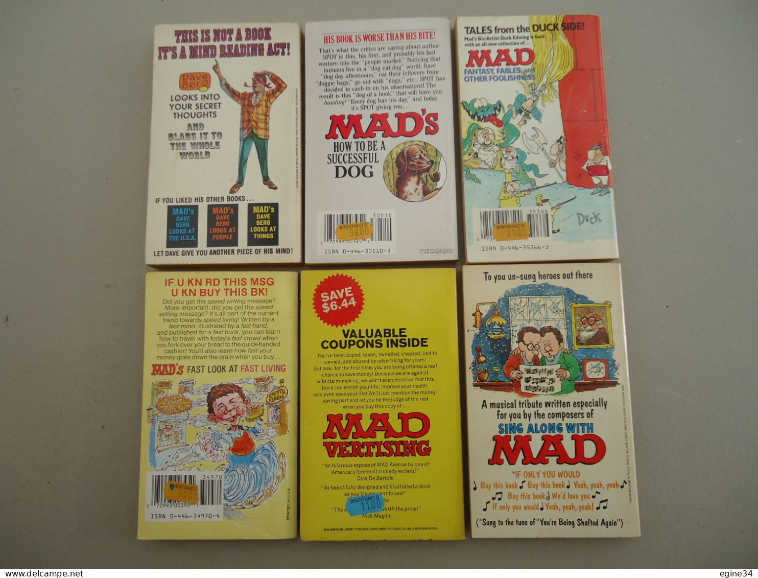 Lot 6 Revues - MAD'S - Dave Berg,Biz-Artist Duck Edwing, Larry Siegel, Stan Hart, Dick De Bartolo, Frank Jacobs - - Altri Editori