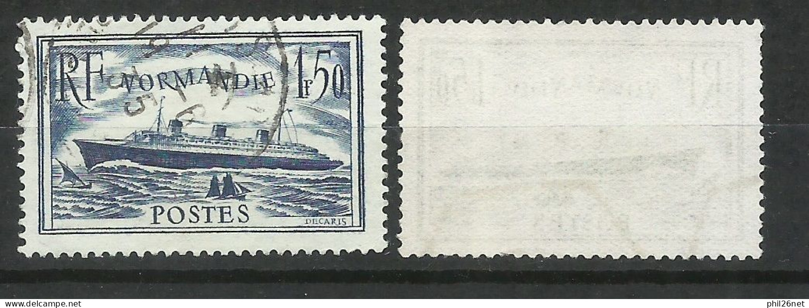 France Paquebot Normandie N° 299 Et 299 Bleu Clair      Oblitérés  B/TB  Voir Scans Soldé ! ! ! - Usati