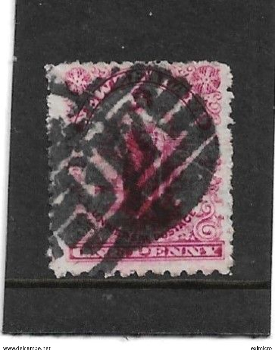 NEW ZEALAND 1903 1d DEEP CARMINE STATED TO BE SG 307b (UNCHECKED) Cat £350 - Used Stamps