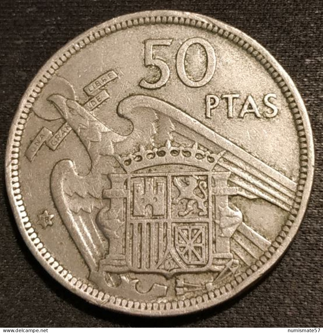 ESPAGNE - ESPANA - SPAIN - 50 PESETAS 1957 ( 1958 ) - Franco - KM 788 - 50 Peseta