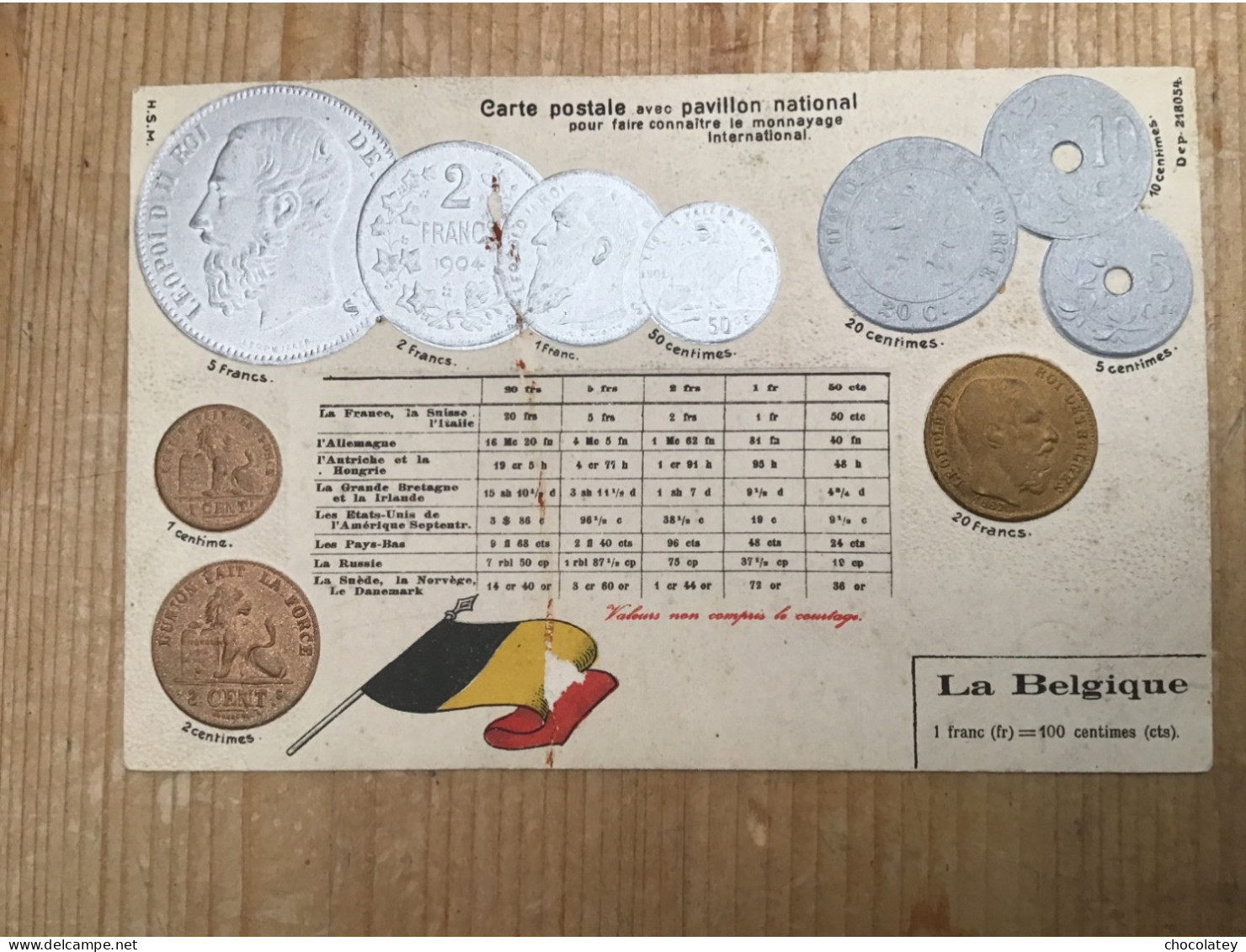 La Belgique L’a Monnayage 1900 - Monnaies (représentations)