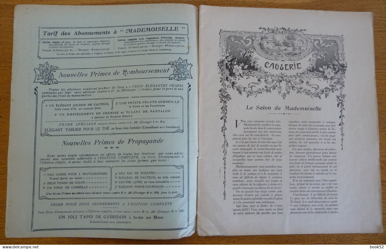 MADEMOISELLE (AVEC Les PATRONS) Lot De 34 Magazines De 1909 à 1914 (Voir Détail En Description) - Mode