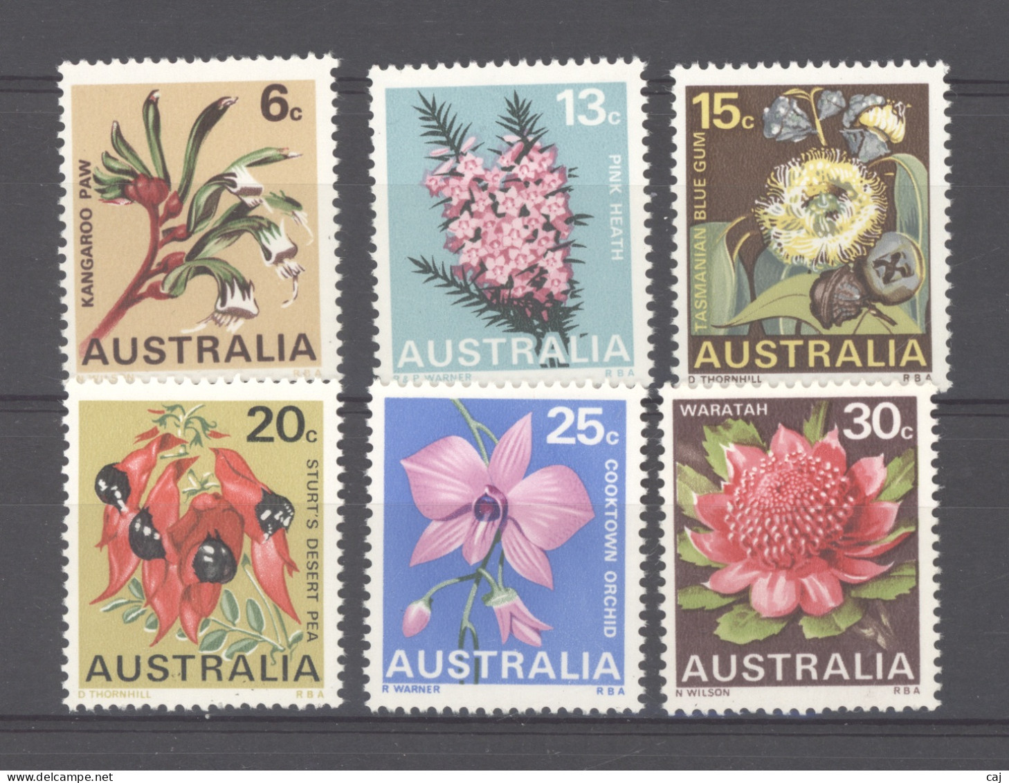 Australie  :  Yv  367-72  **  Fleur - Flower - Mint Stamps