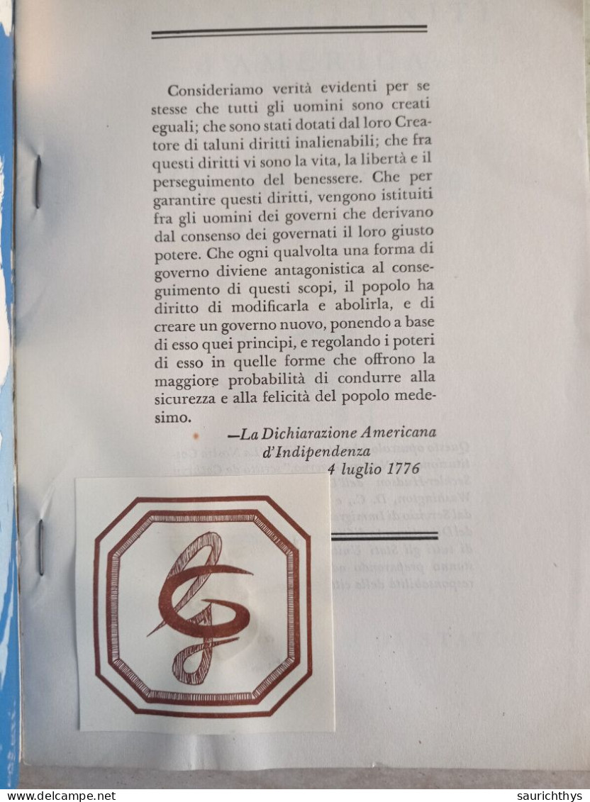 Gli Stati Uniti D'America Un Governo Retto Dal Popolo Appartenuto A Ministro Del Governo Dini - Society, Politics & Economy