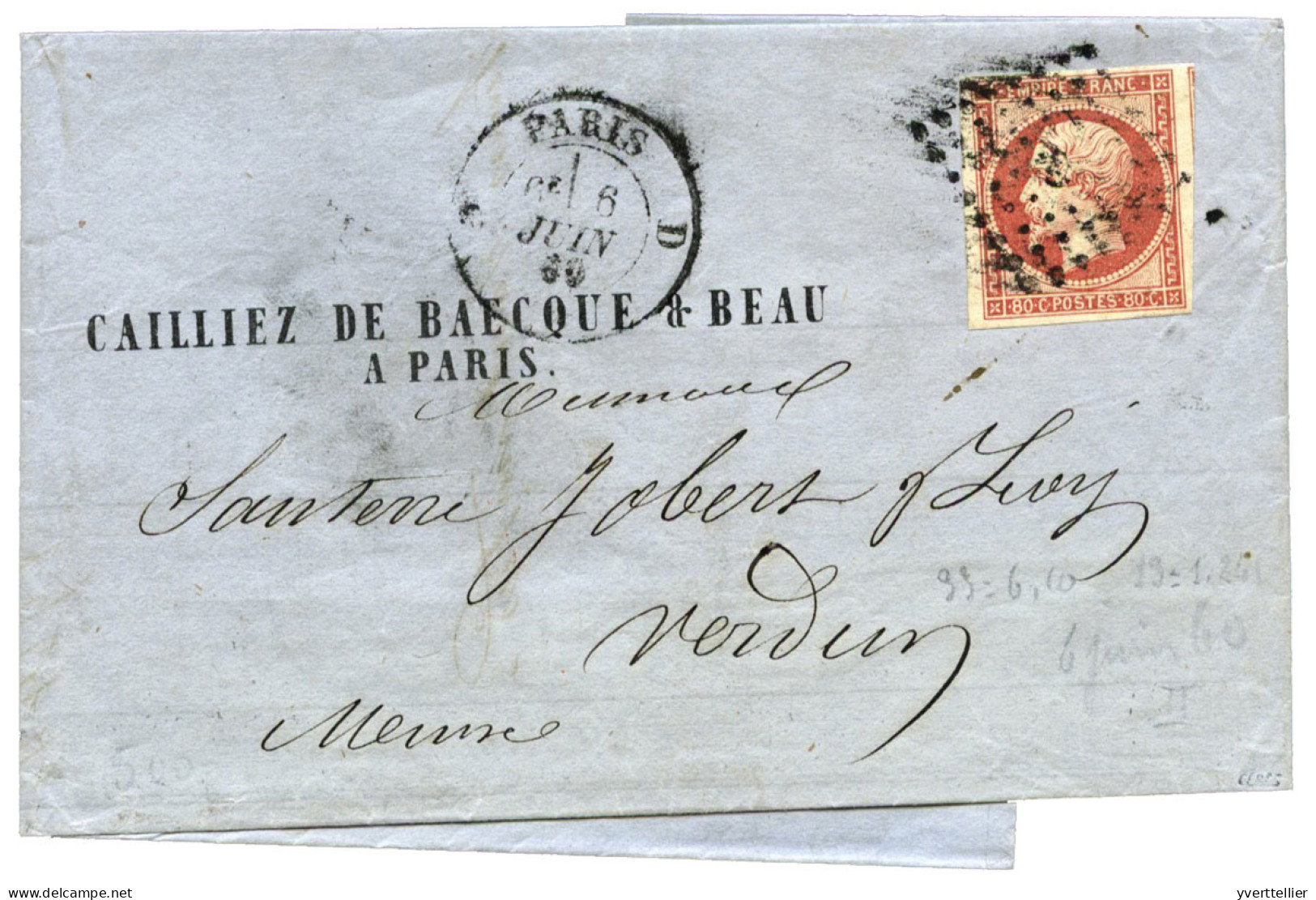 FRANCE : N°17A Obl. Sur Lettre - Other & Unclassified