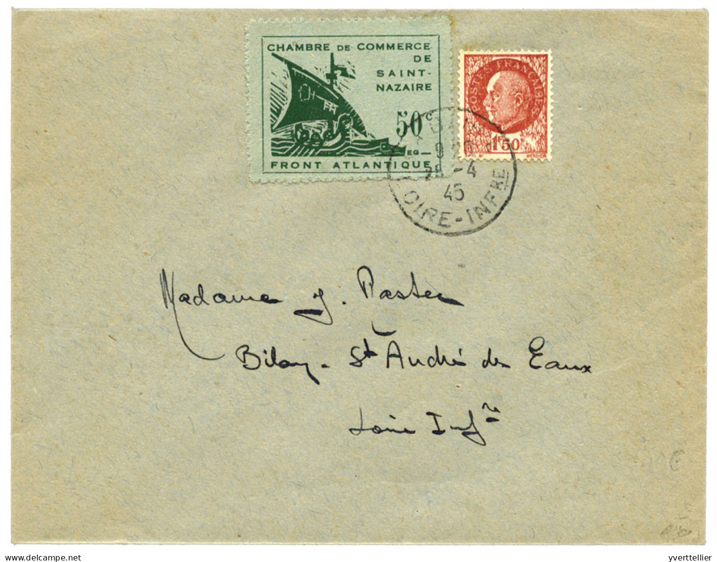 FRANCE : Guerre N°8 Obl. Sur Lettre - War Stamps