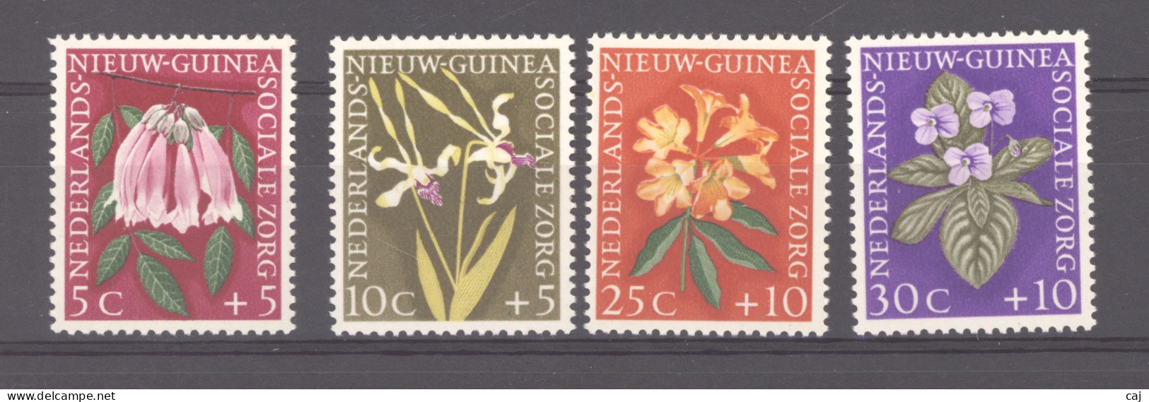 Pays Bas  -  Nouvelle Guinée  :  Yv  52-55  *   Fleur - Flower - Nuova Guinea Olandese